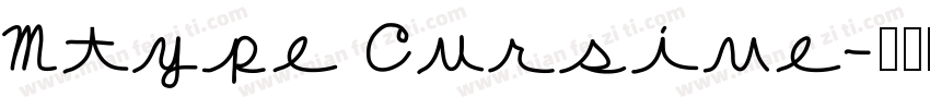 Mtype Cursive字体转换